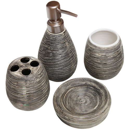 17 Stories 4 Piece Bathroom Accessory Set & Reviews | Wayfair